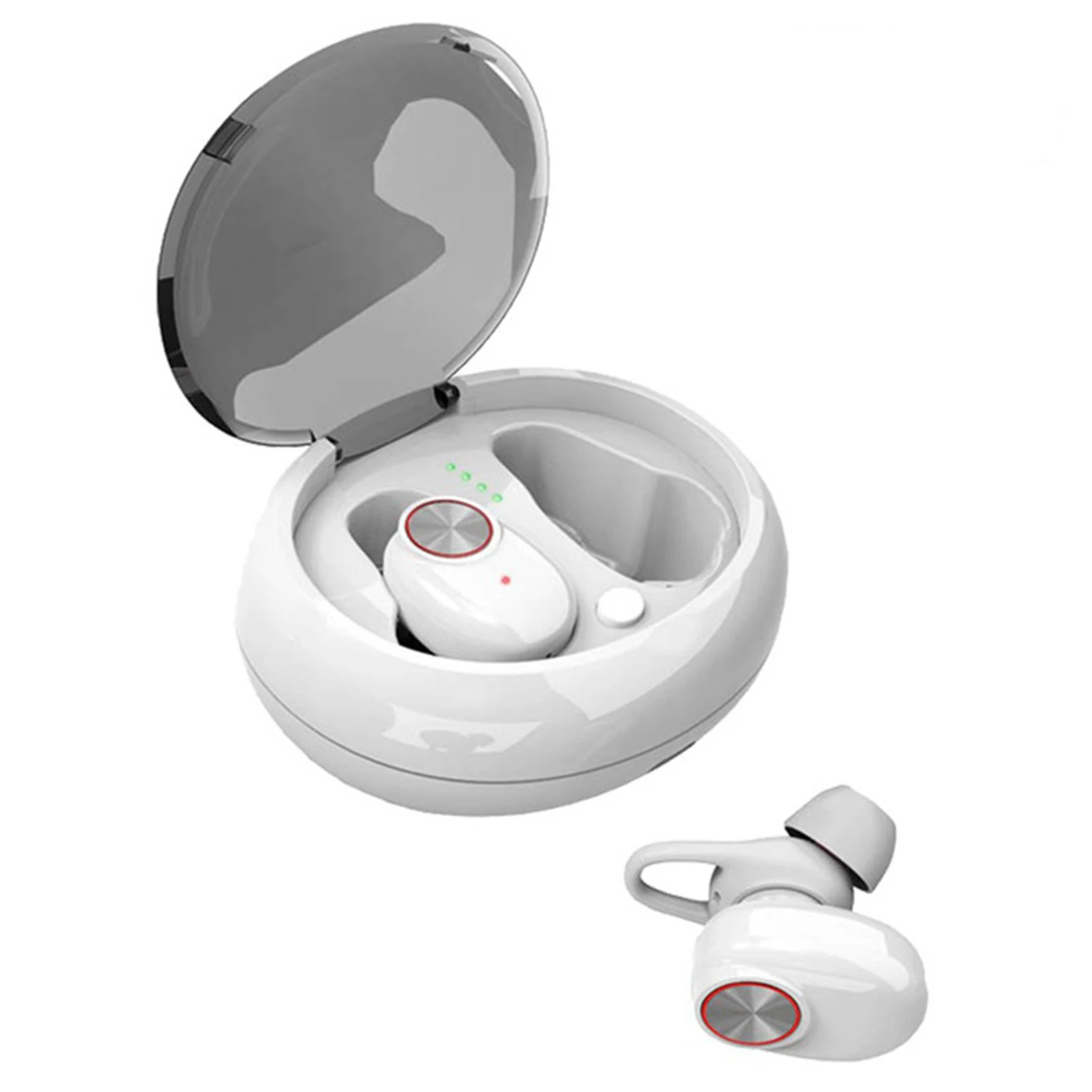Mini V5 Sports In-Ear Hifi Stereo Car Bluetooth TWS Earbuds Headphone with Mic w/ Charging Case Running