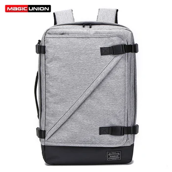 

MAGIC UNION 3 in 1 Backpack and Shoulder Bag USB Recharging Bag Male College School Travel Backpack Anti-thief Mochila