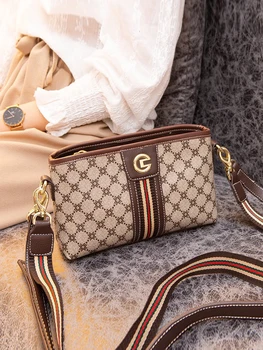 

2020 French Luxury Brand Design Women Messenger Bags Fashion Printed Shoulder Bags Large capacity Retro Lady Crossbody Bags
