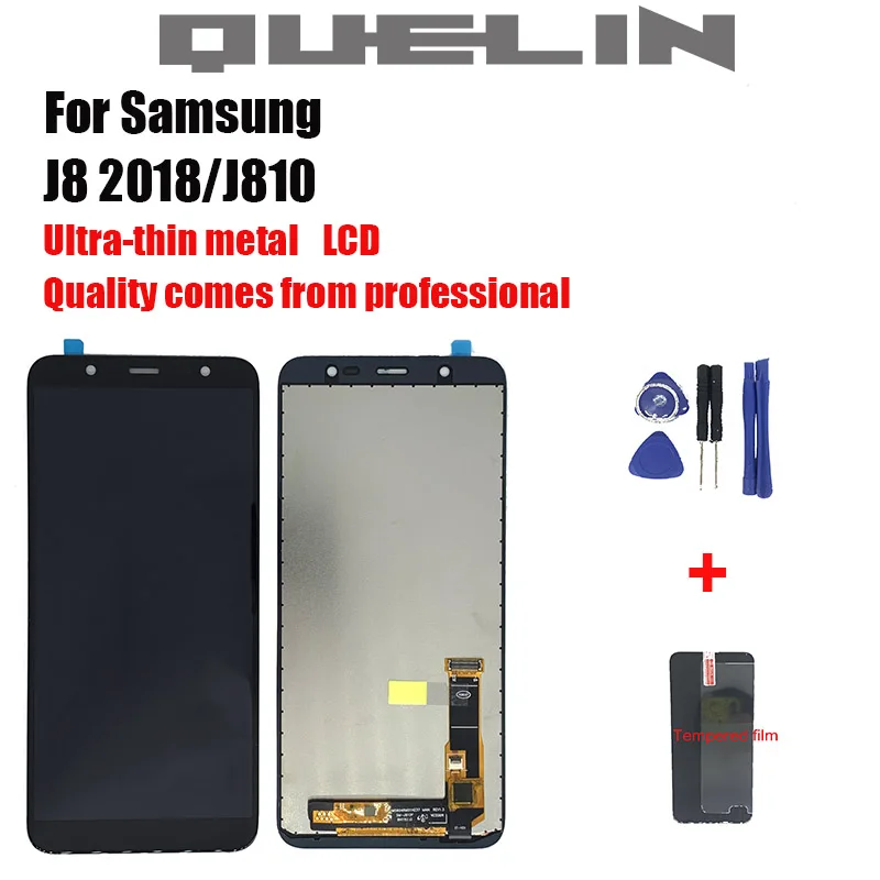 Оригинальный сверхтонкий Металлический ЖК-дисплей для Samsung Galaxy J8 2018 J810 J810F J810Y и