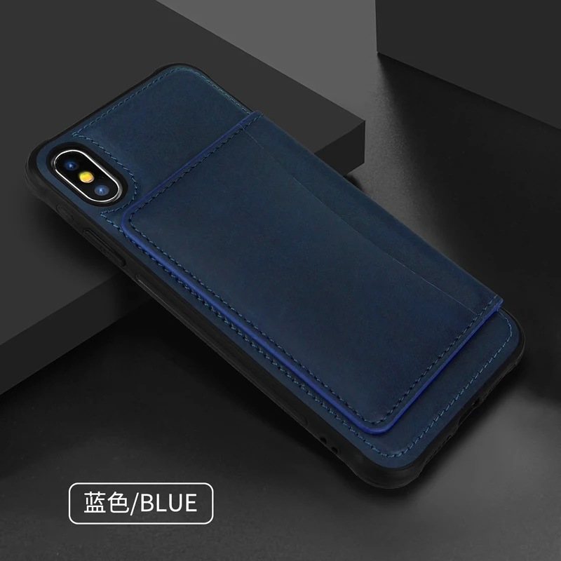 Магнитный Флип кожаный чехол для iPhone 7 8 6 6S Plus держатель карты Стенд Бумажник задняя крышка для iPhone XR XS Max XS X Fundas ретро
