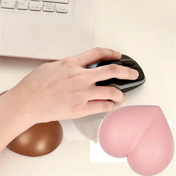 

Rantopad brown & pink wrist rest Gaming Mouse Pad Memory SpongeBob soft hand art cute mat