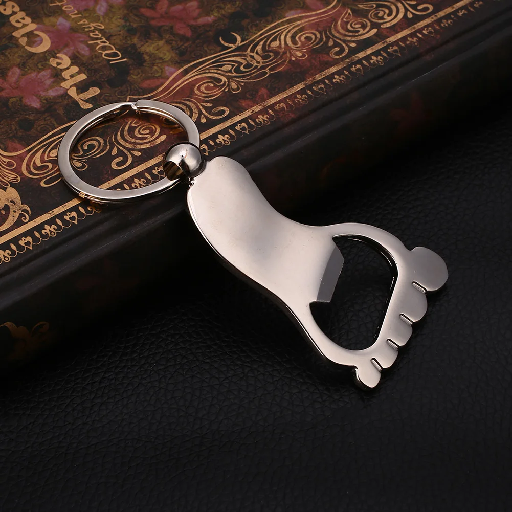 Маленькая форма ног открывалка для бутылок брелок индивидуальный практичный подарок Мода