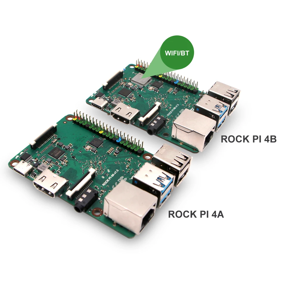 ROCK PI 4A V1.4 Rockchip RK3399 ARM Cortex шесть ядер SBC/одноплатный компьютер совместим с официальным дисплеем Raspberry Pi