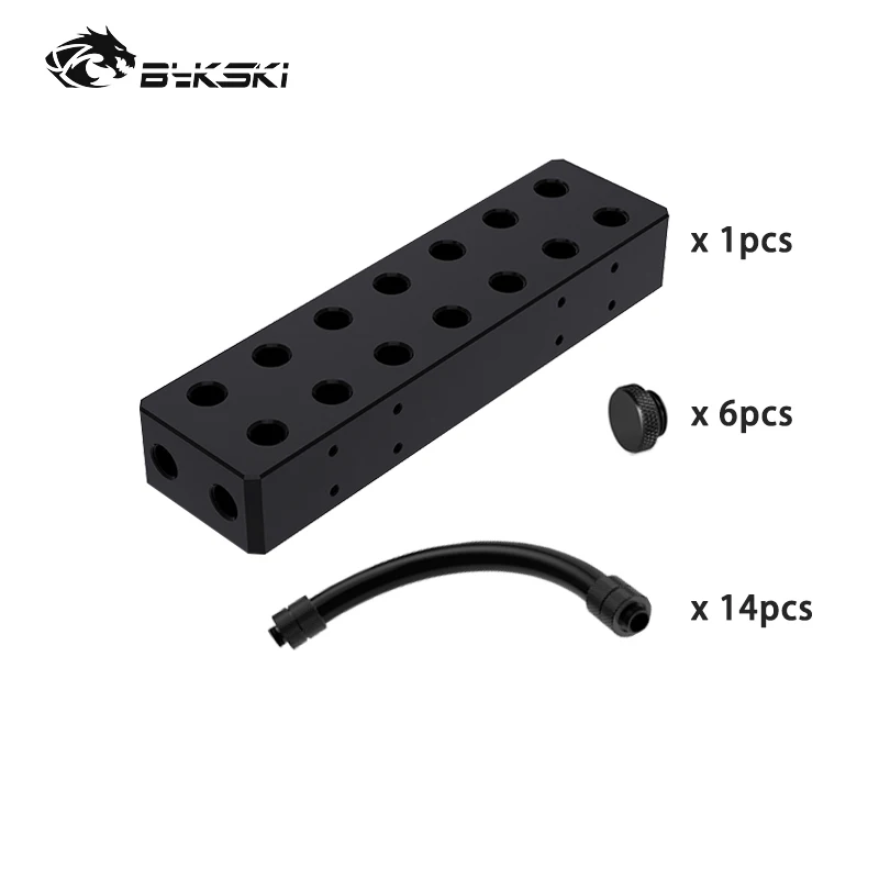 BYKSKI GPU Terminal Block for Graphics Card Water Cooling Server Bridge with High Temperature Resistant Anti-folding Hose | Компьютеры и