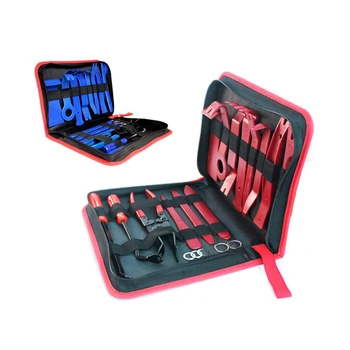 

New 19pcs Blue/Red Car Trim Removal Tool Set Disassembly and Modification Unit Machine Repair Tools Kit with Bag