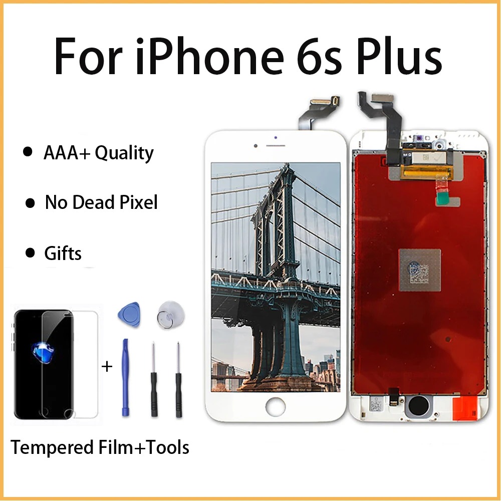 Замена экрана Pantalla для iPhone 6s Plus A1634 A1687 A1699 LCD 3D сенсорный дигитайзер сборка дисплей