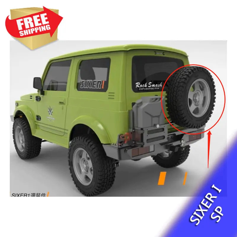 Capo Jimny SIXER1 полный комплект запасных шин колеса Гайка Запасные sp RC детали