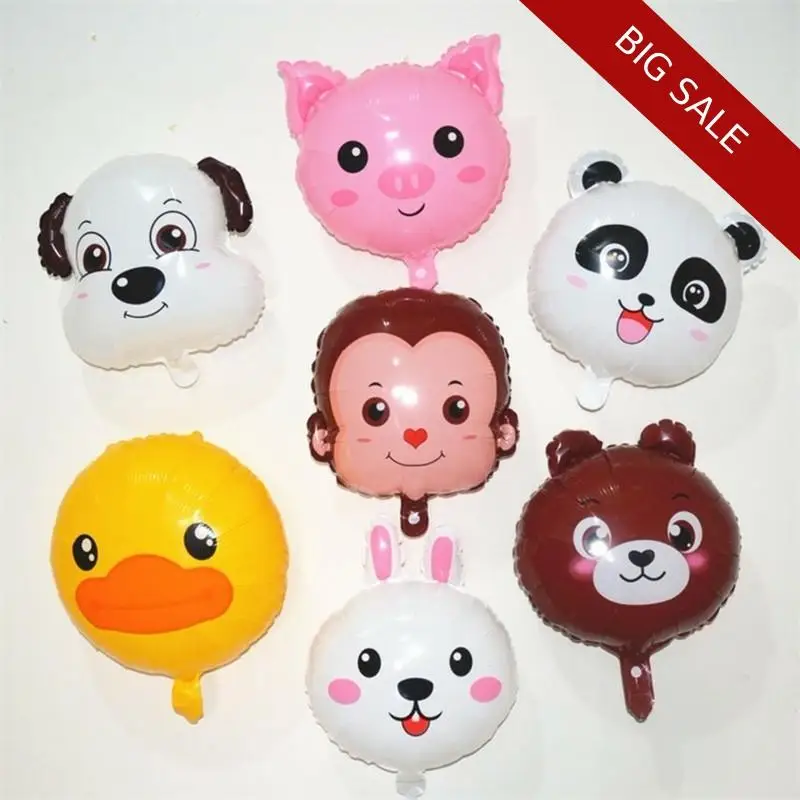 

Birthday Balloons 1pc 10g 24inch Cute Animal Head Aluminum Film Birthday Party Decorations Adult Gift Balloon DIY Party Supplies