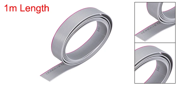 14Pin 1.0mm Pitch Uxcell 1 шт. плоский кабель провода 1 м Длина серый для цифровых камер ноутбуков ЖК-телевизоров программистов в системе Isp скачать - Цвет: 14Pin 1.0mm Pitch