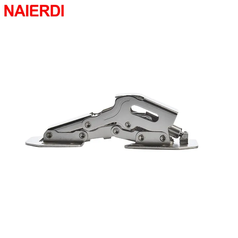 4PCS NAIERDI 3 Inch Cabinet Hydraulic Hinge 90 Degree No-Drilling Hole Cupboard Door Soft Close Hinges 4 Inch Furniture Hinge