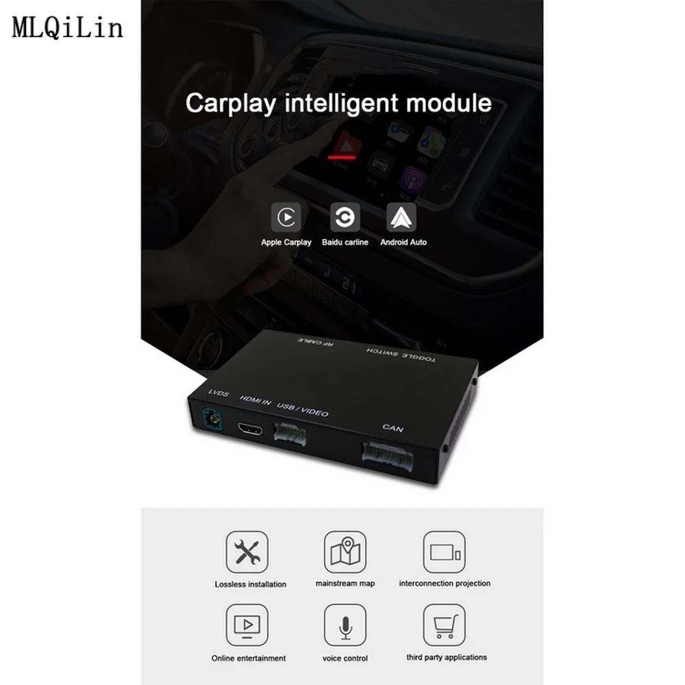 

Multimedia Wireless Apple CarPlay & Android auto Retrofit Kit for Lexus NX ES US iS CT RX GS LS LX LC RC 2014-2019