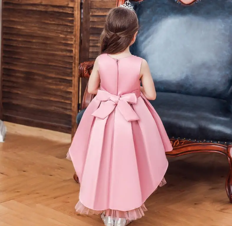 Girls Party Tutu Sundress Teenages Girls Flower Pearl Princess Dresses Wholesale