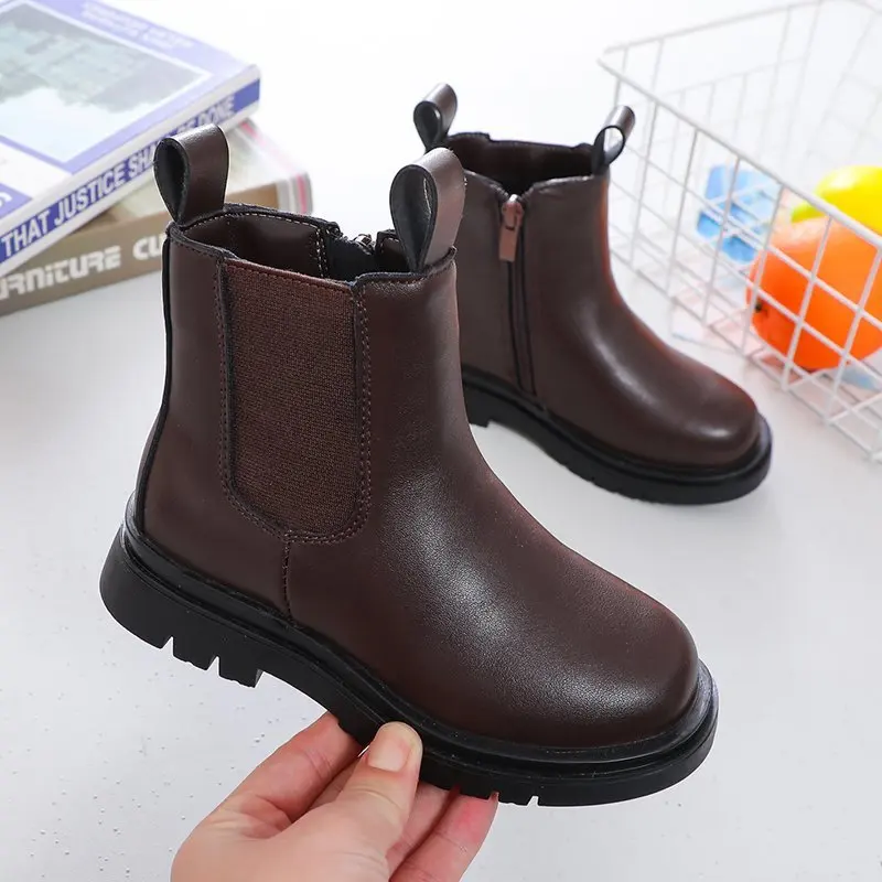 Botas de invierno con plataforma para Niñas Grandes, zapatos gruesos de  princesa, color blanco y negro, de 5, 6, 10 y 12 años|Botas| - AliExpress