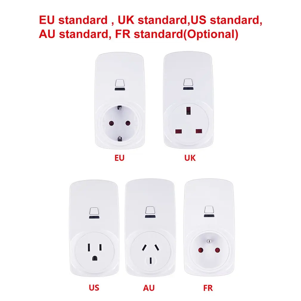 

Smart Plug 10A Wifi Wireless Smart Power Monitor EU AU UK US Plug Socket Outlet Switch For ECHO For ALEXA For GOOGLE Socket