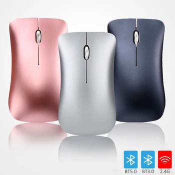 

Wireless USB Computer Mouse Bluetooth 5.0 3.0 Optical Rechargeable Silent Multi Modes PC Mause Ergonomic Slim 3D Mice For Laptop