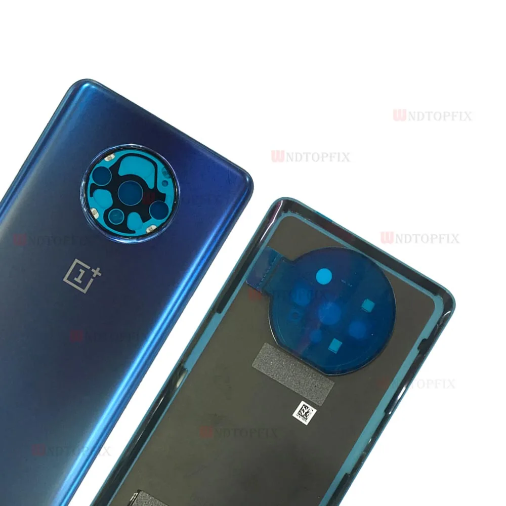 Оригинальное стекло для OnePlus 7T Pro задняя крышка батарейного отсека Дверь задняя стекло Oneplus 7T Крышка батарейного отсека 1+ 7T ProHousing чехол+ объектив камеры
