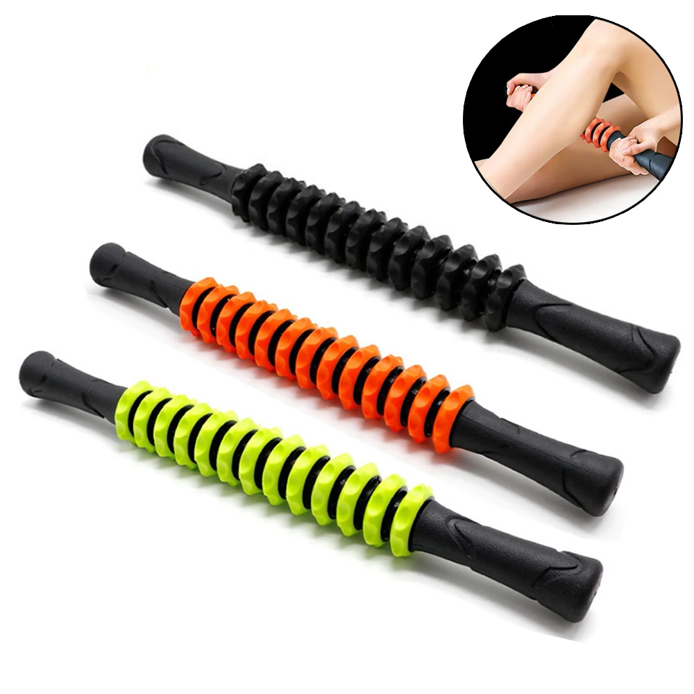 

Portable Massage Stick Body Muscle Relief Roller Fitness Gym Yoga Block Roller Trigger Body Slimming Yoga Tool for Man Woman