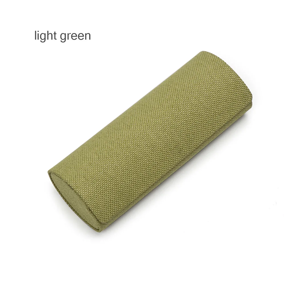 light green 1 шт. Новинка Ретро овальная коробка для очков складной чехол для очков сумка для хранения очков защитные очки модные аксессуары - Цвет: light green