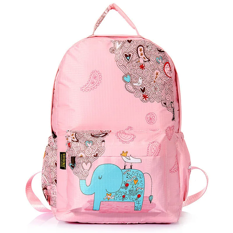 pink elephant Новые школьные сумки С Рисунком Слона; mochila escolar infantil; рюкзак для ноутбука; Детские рюкзаки для девочек и мальчиков; дорожная сумка; детская сумка - Цвет: pink elephant