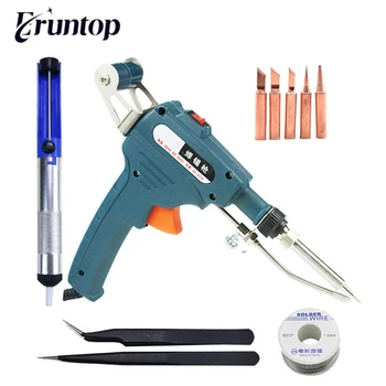 

1Set 60W Internal Hand-held Heating Soldering Iron Automatically Send Tin Gun Soldering Welding Repair Too