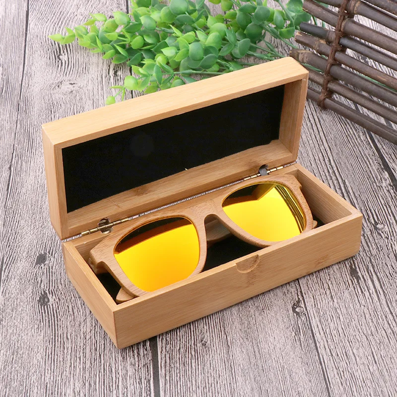 Бамбуковый чехол ручной работы, солнцезащитные очки, солнцезащитные очки с логотипом под заказ, коробки