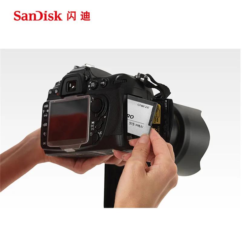 SanDisk Extreme Pro CFast2.0 cf карта 128 Гб 64 515MBS памяти ГБ флеш Carte Memoire CF для камеры|Карты