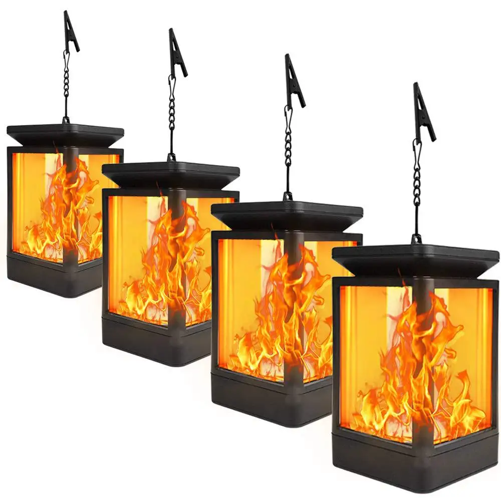 

Waterproof Model Flashing Solar Flame Grid Lamp Solar Flame Hanging Lights Solar Flame off the Light