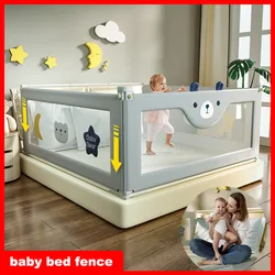 1.8M/2M/2.2M barrière de lit barrière réglable bébé parc lit rails de sécurité pour enfants Anti chute grand lit garde corps universel 