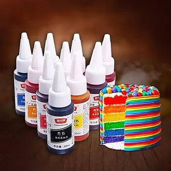 

30ml Macaron Ice Cream Cake Food Coloring Ingredients Cake Fondant Baking Cake Edible Color Pigment Tools