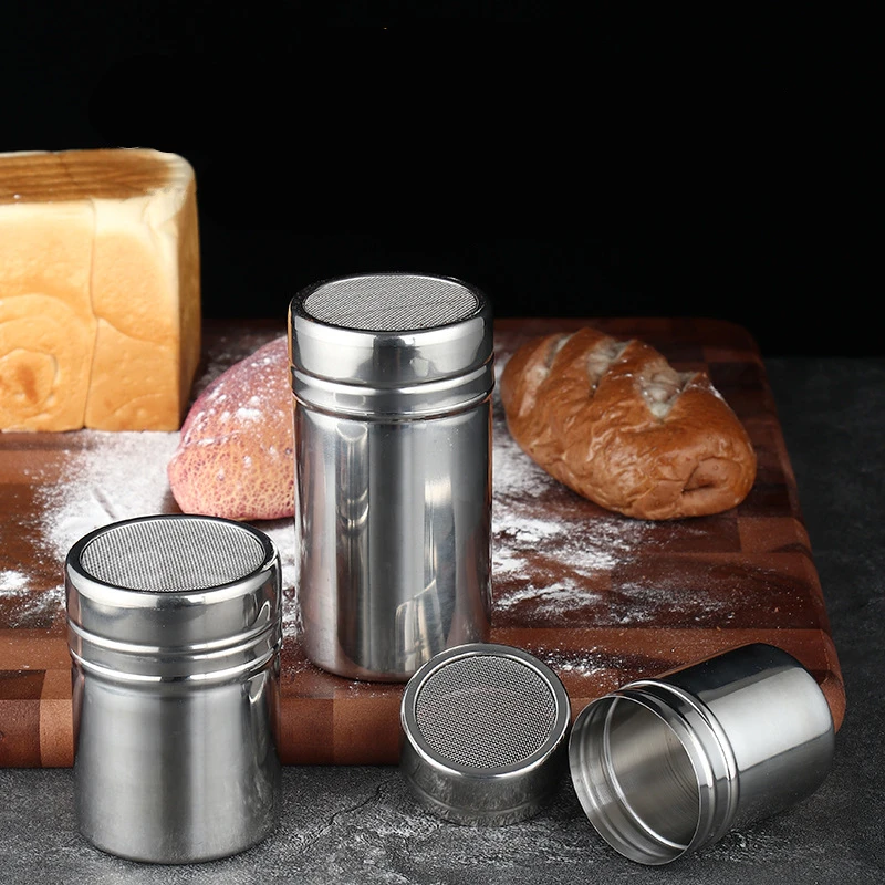 Stainless Steel Seasoning Jar Salt Sugar Shaker Pepper Bottle Rotating Cover Toothpick Holder BBQ Spice Storage Can Kitchen Tool seasoning jar,salt shaker,spices bottle,salt pepper shakers