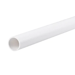 Uxcell PVC Pipe Round Rigid Plastic Tube 12mm ID 14mm OD 500mm White for DIY Decoration