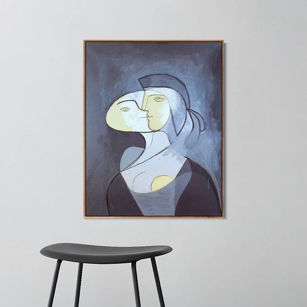 1931 marie-thérèse-face et profil By Picasso Painting Canvas Art Print Poster Wall Picture For Living Room Home Decor | Дом и сад
