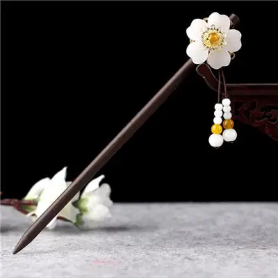 8 Hair Sticks Винтажные кисточки китайские деревянные счеты волосы палочки для волос ювелирные аксессуары для женщин Этнические Ручной работы шпилька для волос украшения - Metal color: 8 Hair Sticks