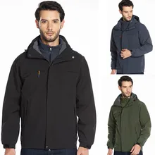 Мужская верхняя одежда для альпинизма, два предмета, три в одном, теплое пальто, уличная одежда, ветрозащитное пальто, верхняя одежда, куртка#3