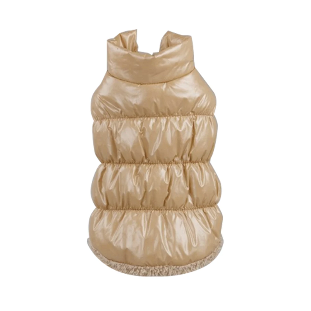 style 3 Beige Зимняя одежда для собак, пуховое пальто для собак, куртка для чихуахуа, мягкий меховой капюшон, одежда для маленьких и средних собак, одежда для щенков - Цвет: style 3 Beige
