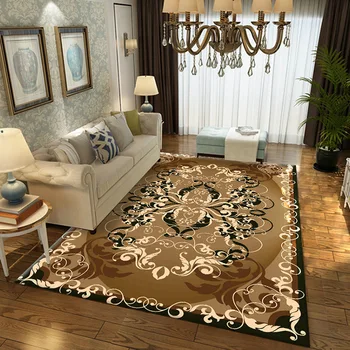

European Style Large Area Carpet For Living Room Household Soft Turkey Bedside Rug Retro Bedroom Sofa Coffee Table Floor Mat