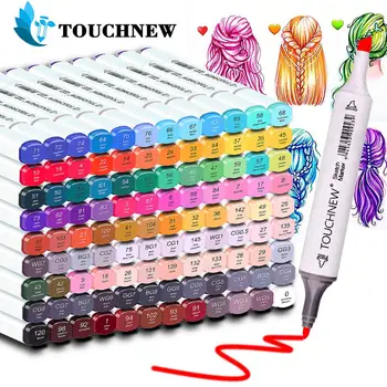 

TOUCHNEW 36/48/72/108 Colors Marker Pens with Double Tips for Drawing Coloring Sketching Markers Painting Manga Design