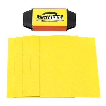 

With 5pcs Wizard Wipes Wiper Cleaning Brush Car Windshield Wiper Wizard Blade Restorer Van Windscreen Cleaner Car-Styling