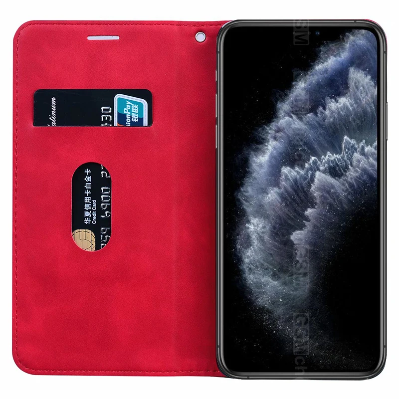 Чехол из искусственной кожи для iPhone 11 12 Pro Max Mini флип чехол с подставкой SE XR XS X 8 7 6