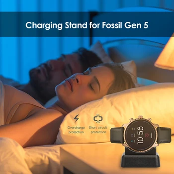 

Multi-functional Smart Watch Charger Dock Smart Watch Charger for Fossil Gen 5/4/Venture HR Charging Stand Adapter