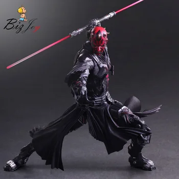 

Hot 2017 Action Figure 27cm Star Wars Darth Maul Play Arts Kai PVC Toys Collectible Model Darth Maul Playarts Anime Movie Dolls