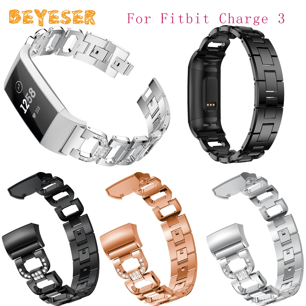 Браслет из сплава для Fitbit Charge 3 ремешок для часов Регулируемая Замена для Fitbit Charge 3 часы браслет