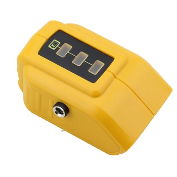 

1 Pc USB Converter Sturdy Yellow Prime Durable USB Converter Battery Converter Charging Adapter for USB Charging Li-ion Battery