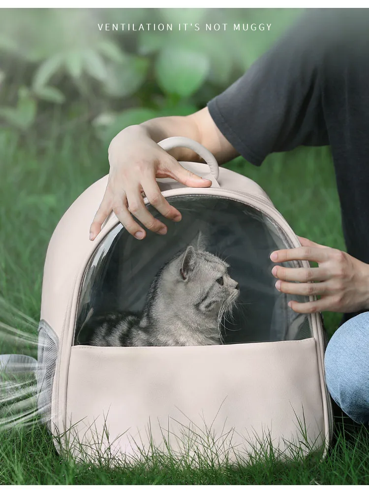 Cat Bags Outdoor Breathable Diaphanous Pet Dog Bag Pets Knapsack Travel Space Cageknapsack Transport Carrying For Cats Handbag | Дом и сад