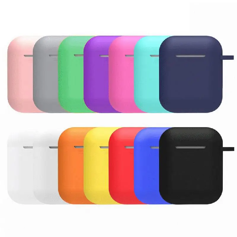 Мягкий силиконовый чехол наушники для Iphone Airpods Bluetooth беспроводные Защитный
