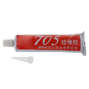 

New 705 Silicone Clear Sealing Glue Waterproof Heat Resist For Electron Component Hardware
