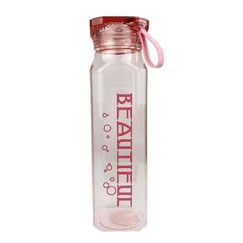 

Simple Water Bottle Portable Plastic Cup Children Lovely Girl Creative Personality Bottles Personalised Milk Freeshipping GG50sh