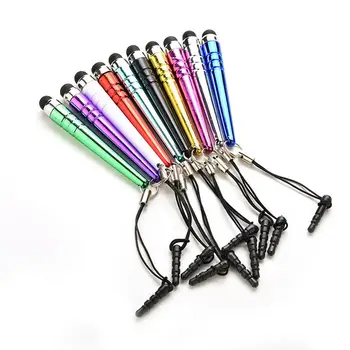 

10Pcs Universal Long Capacitive Screen Touch Pen plastic Stylus for Smart Cell Phones Tablets Pens with Dust Plugs