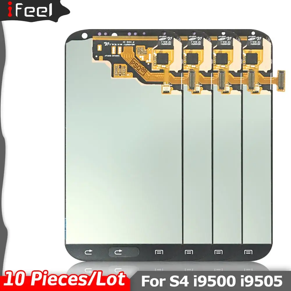 

10 Pieces/Lot For Samsung Galaxy S4 i9500 i9505 i9506 i337 LCD Display Touch Screen Assembly AMOLED LCD